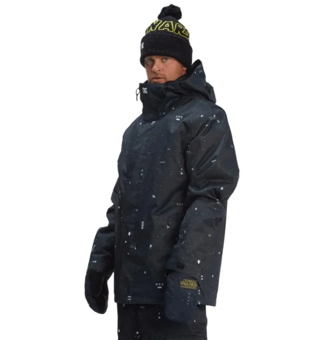 Men Snowboard Jackets DC Men039s Star Warstrade X DC Defy Insulated Snowboard Jacket BlackYellow Men Snowboard Jackets DC Men039s Star Warstrade X DC Defy Insulated Snowboard Jacket BlackYellow