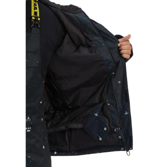 Men Snowboard Jackets DC Men039s Star Warstrade X DC Defy Insulated Snowboard Jacket BlackYellow Men Snowboard Jackets DC Men039s Star Warstrade X DC Defy Insulated Snowboard Jacket BlackYellow