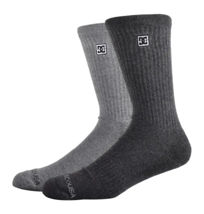Men Socks DC Men039s DC 2Pack Crew Socks Light Grey Heather Men Socks DC Men039s DC 2Pack Crew Socks Light Grey Heather