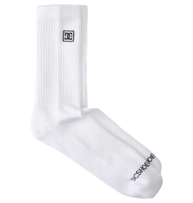 Men Socks DC Men039s DC 2Pack Crew Socks White Men Socks DC Men039s DC 2Pack Crew Socks White