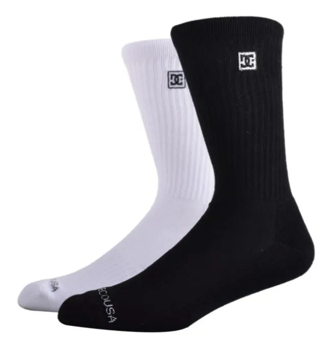 Men Socks DC Men039s DC 2Pack Crew Socks White Men Socks DC Men039s DC 2Pack Crew Socks White