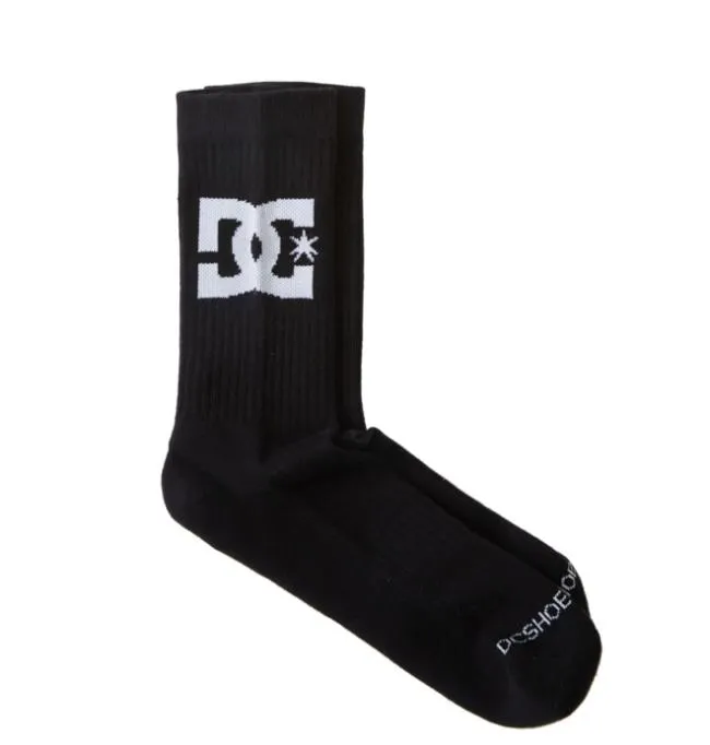 Men Socks DC Men039s DC Star 2Pack Crew Socks Black Men Socks DC Men039s DC Star 2Pack Crew Socks Black