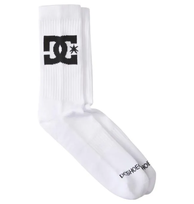 Men Socks DC Men039s DC Star 2Pack Crew Socks White Men Socks DC Men039s DC Star 2Pack Crew Socks White
