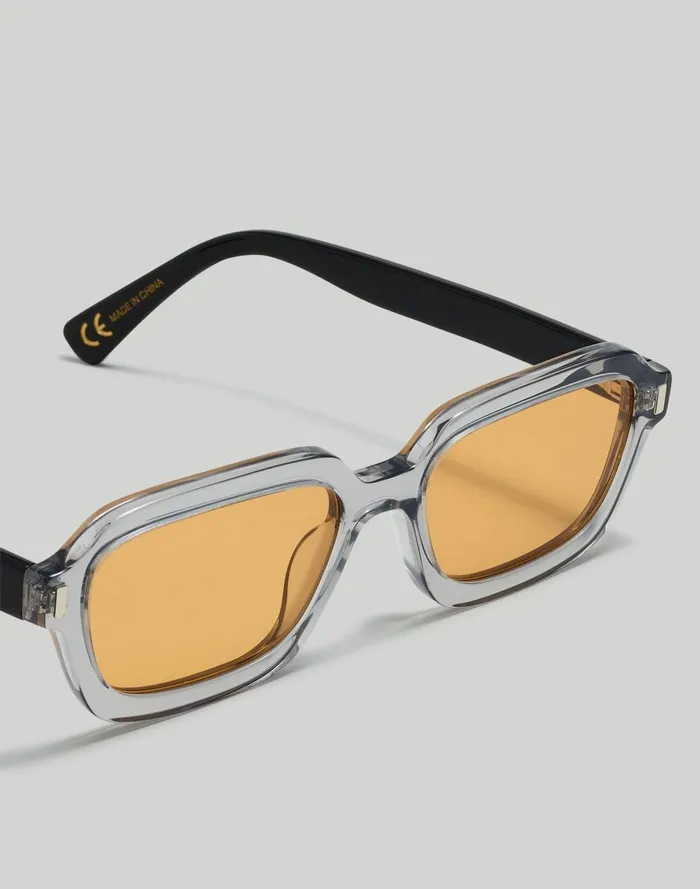 Men Sunglasses Madewell Rounded Rectangle Acetate Sunglasses