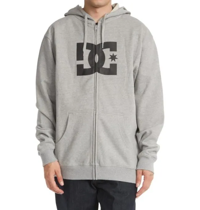 Men Sweatshirts and Hoodies DC Men039s DC Star ZipUp Hoodie Heather Grey Men Sweatshirts and Hoodies DC Men039s DC Star ZipUp Hoodie Heather Grey