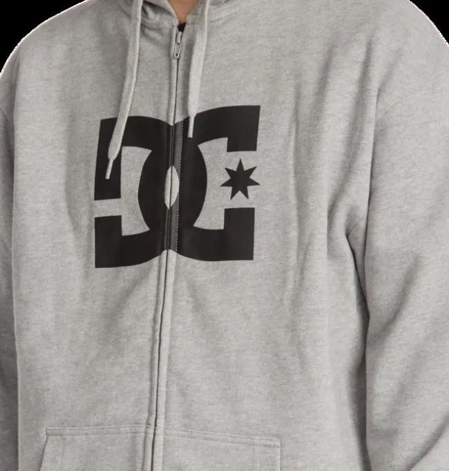Men Sweatshirts and Hoodies DC Men039s DC Star ZipUp Hoodie Heather Grey Men Sweatshirts and Hoodies DC Men039s DC Star ZipUp Hoodie Heather Grey