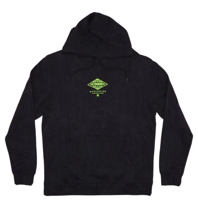 Men Sweatshirts and Hoodies DC Men039s Outland Hoodie Black Topographic