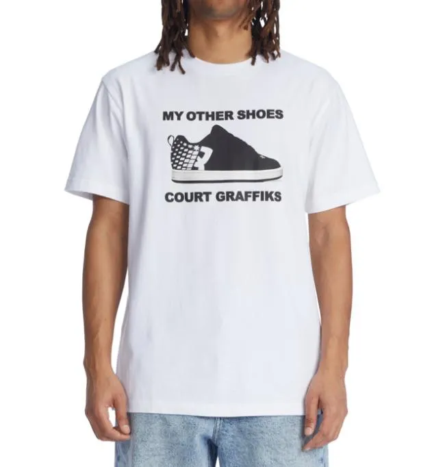 Men TShirts DC Men039s Bronze56K X DC Court Heritage TShirt White Men TShirts DC Men039s Bronze56K X DC Court Heritage TShirt White