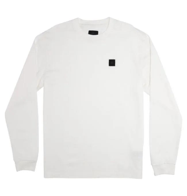 Men TShirts DC Men039s DC 1994 Long Sleeve TShirt Lily White Garment Dye