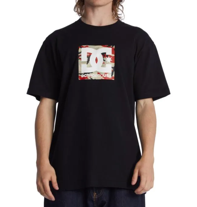 Men TShirts DC Men039s DC Square Star Fill TShirt BlackFire Camo Men TShirts DC Men039s DC Square Star Fill TShirt BlackFire Camo