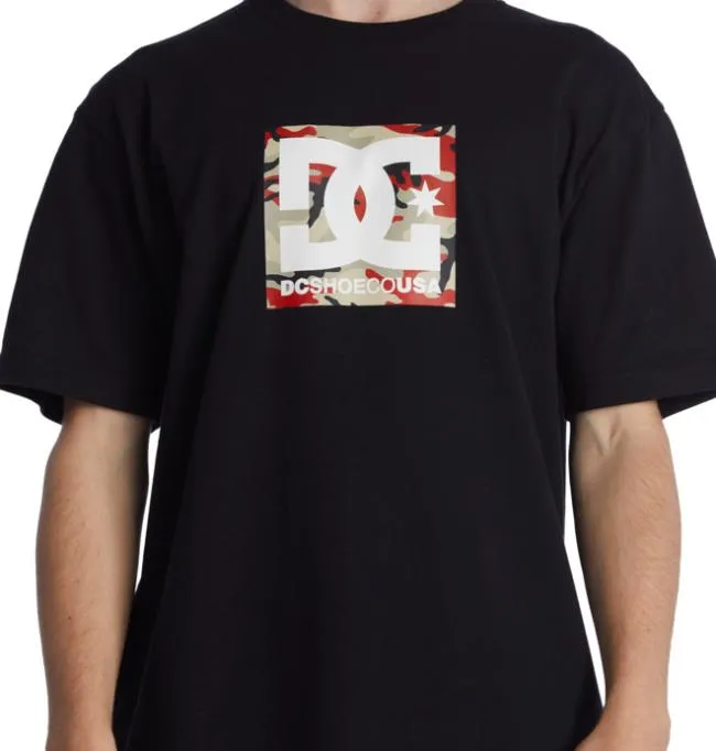 Men TShirts DC Men039s DC Square Star Fill TShirt BlackFire Camo Men TShirts DC Men039s DC Square Star Fill TShirt BlackFire Camo