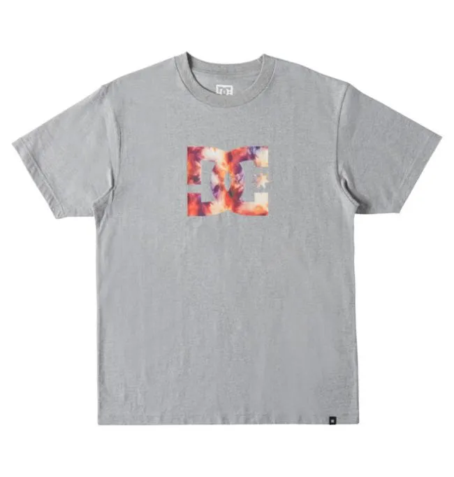 Men TShirts DC Men039s DC Star Fill Heritage TShirt Heather GreyWarm Ice Dye