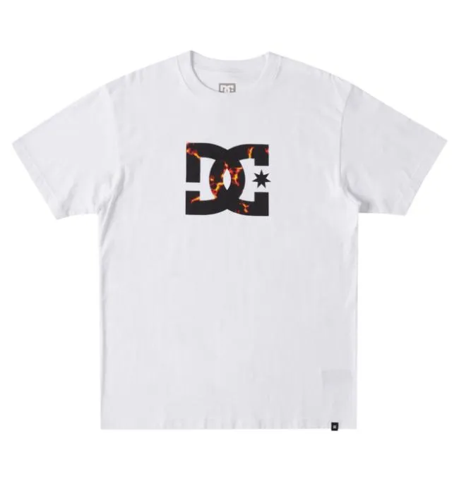 Men TShirts DC Men039s DC Star Fill Heritage TShirt WhiteFire