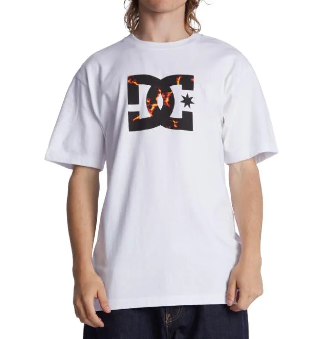 Men TShirts DC Men039s DC Star Fill Heritage TShirt WhiteFire Men TShirts DC Men039s DC Star Fill Heritage TShirt WhiteFire