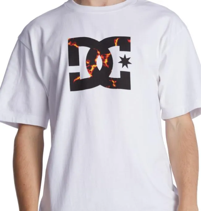 Men TShirts DC Men039s DC Star Fill Heritage TShirt WhiteFire Men TShirts DC Men039s DC Star Fill Heritage TShirt WhiteFire