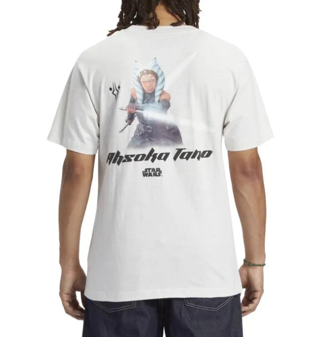 Men TShirts DC Men039s Star Warstrade DC Ahsoka Tano TShirt Snow Heather Men TShirts DC Men039s Star Warstrade DC Ahsoka Tano TShirt Snow Heather