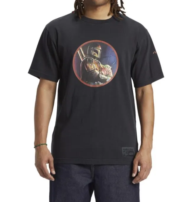 Men TShirts DC Men039s Star Warstrade DC Mando And The Child TShirt Black Pigment Dye Men TShirts DC Men039s Star Warstrade DC Mando And The Child TShirt Black Pigment Dye