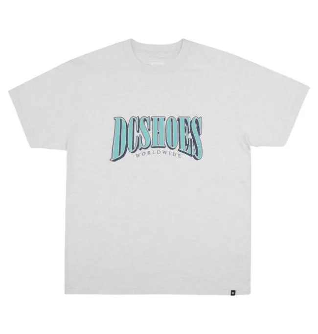 Men TShirts DC Men039s Tall Stack TShirt Snow Heather