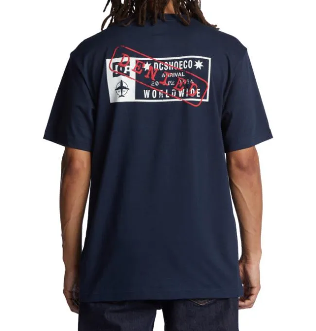 Men TShirts DC Men039s Wes Kremer Traveler TShirt Navy Blazer Men TShirts DC Men039s Wes Kremer Traveler TShirt Navy Blazer