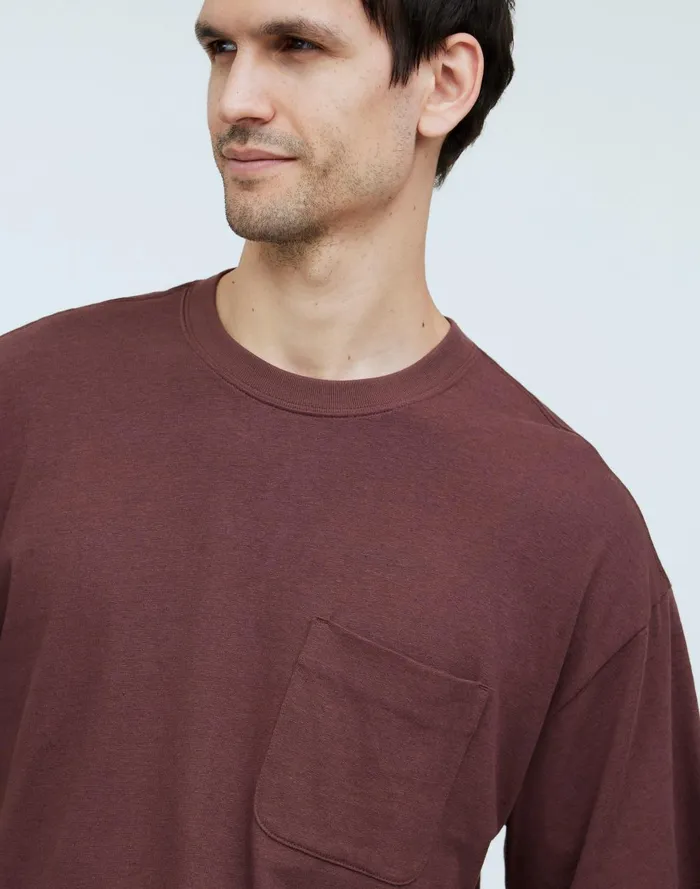 Men Tees Madewell CottonLinen Blend Boxy Tee