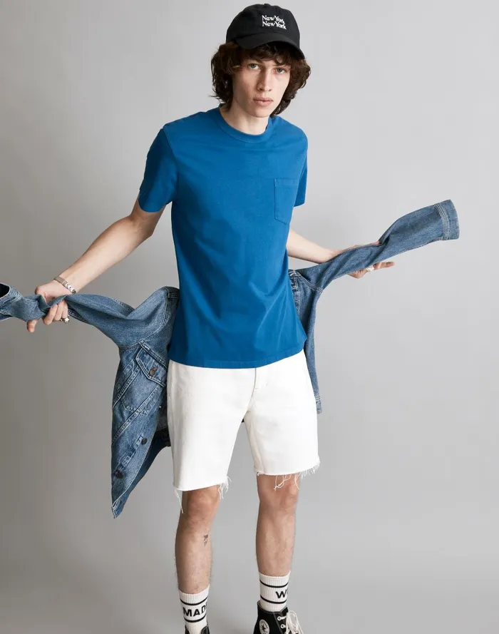 Men Tees Madewell GarmentDyed Allday Crewneck Pocket Tee