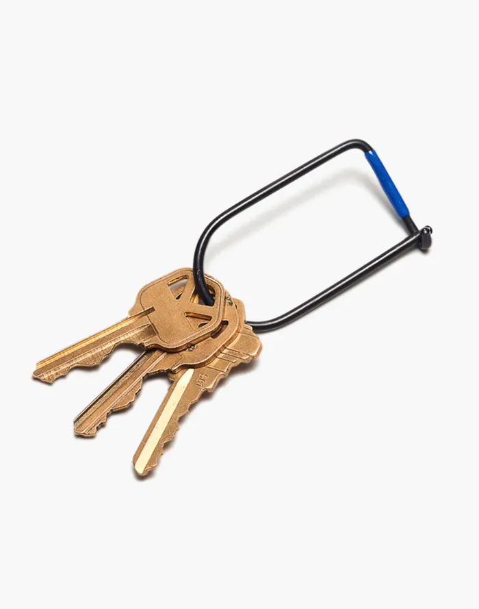 Men Wallets and Accessories Madewell Craighill Wilson Carbon Black Enameled Keyring Men Wallets and Accessories Madewell Craighill Wilson Carbon Black Enameled Keyring