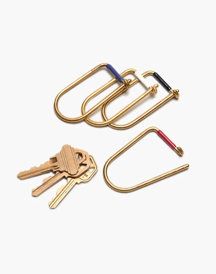 Men Wallets and Accessories Madewell Craighill Wilson Enameled Keyring
