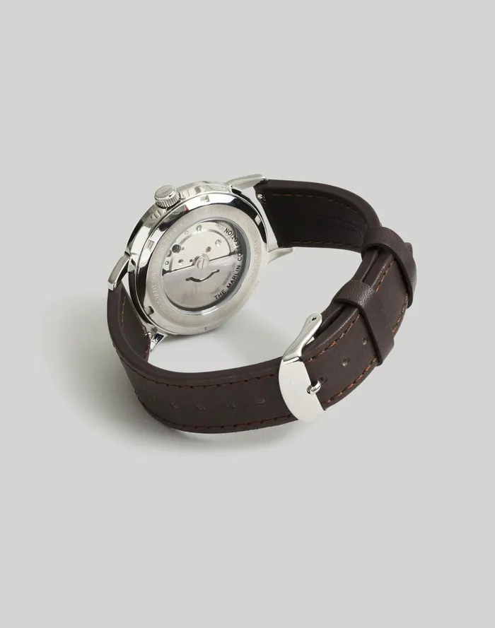 Men Watches Madewell Timex Marlin Automatic 40mm Leather Strap Watch