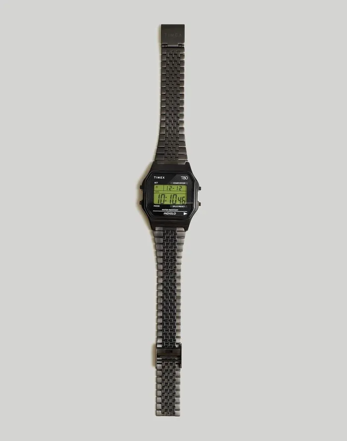 Men Watches Madewell Timex T80 34mm Stainless Steel Expansion Band Watch