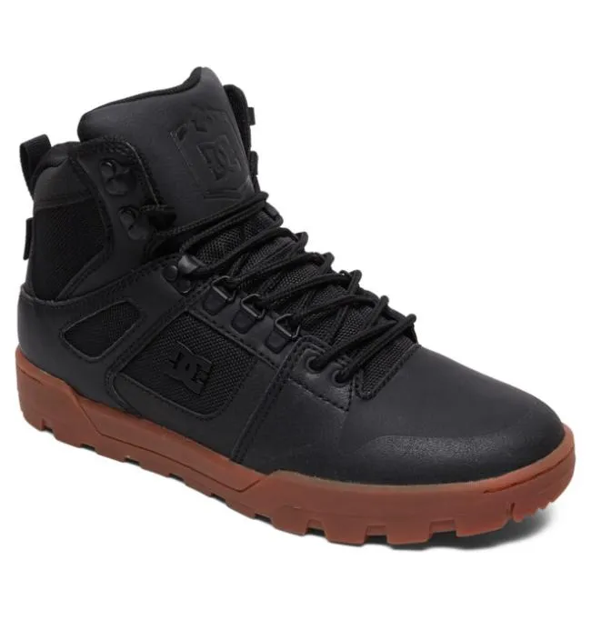Men Winter Boots DC Men039s Pure WaterResistant Winter Boots BlackGum Men Winter Boots DC Men039s Pure WaterResistant Winter Boots BlackGum