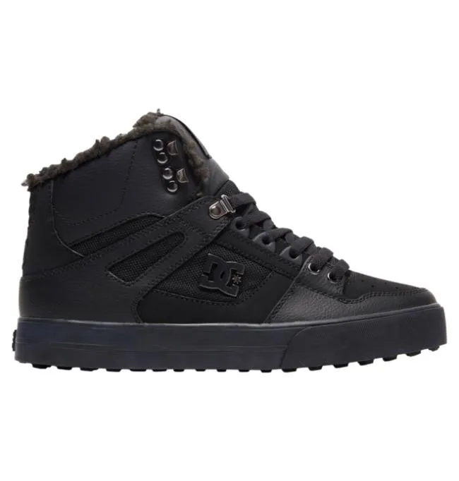 Men Winter Boots DC Men039s Pure Winter Shoes BlackBlackBlack