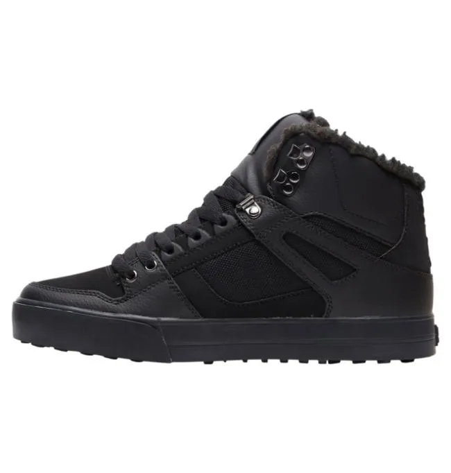 Men Winter Boots DC Men039s Pure Winter Shoes BlackBlackBlack