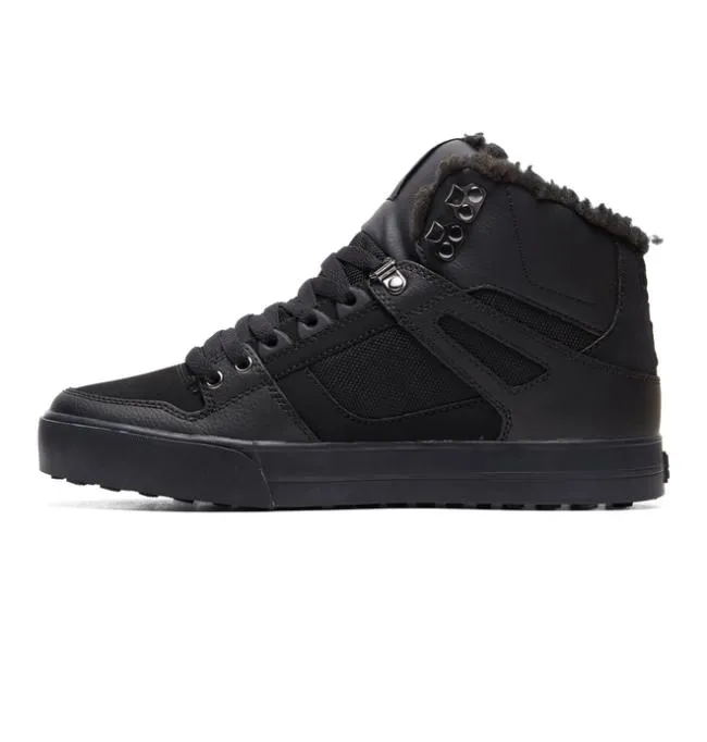 Men Winter Boots DC Men039s Pure Winter Shoes BlackBlackBlack