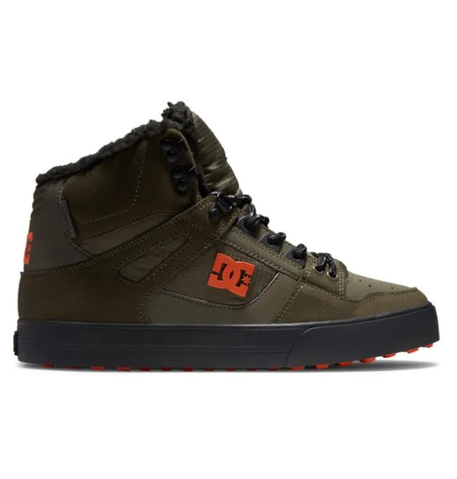 Men Winter Boots DC Men039s Pure Winter Shoes Dusty OliveOrange