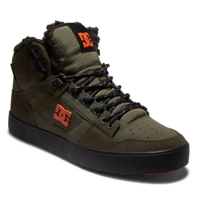 Men Winter Boots DC Men039s Pure Winter Shoes Dusty OliveOrange