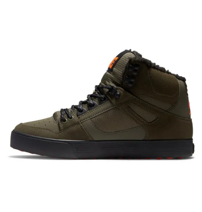 Men Winter Boots DC Men039s Pure Winter Shoes Dusty OliveOrange