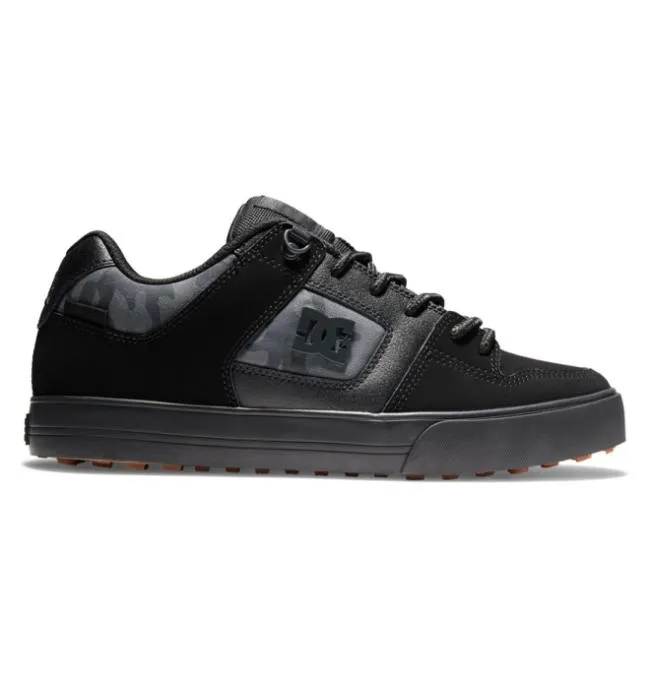 Men Winter Boots DC Men039s Pure Winterized Skate Shoes BlackCamo Print