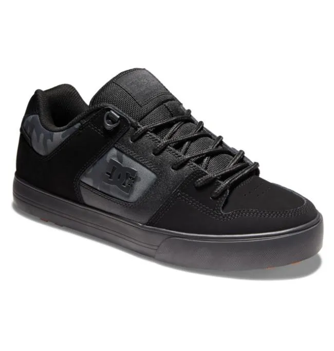 Men Winter Boots DC Men039s Pure Winterized Skate Shoes BlackCamo Print