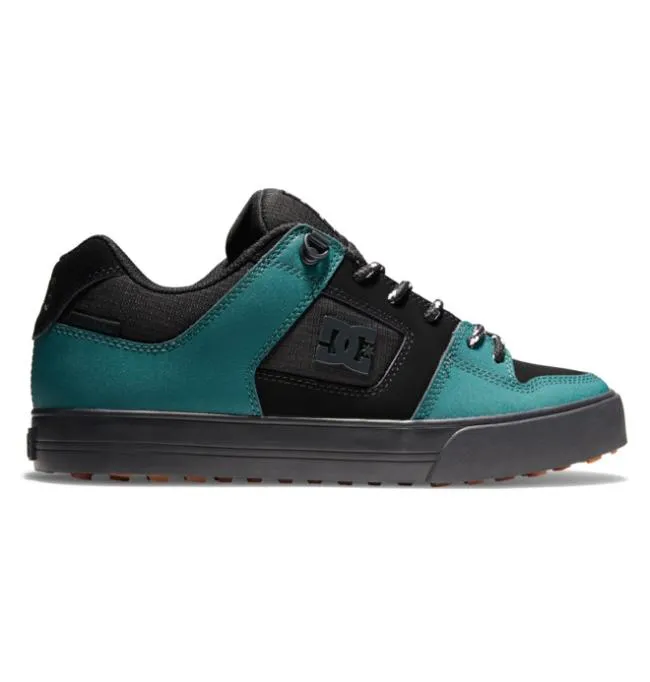 Men Winter Boots DC Men039s Pure Winterized Skate Shoes BlackGreenBlack