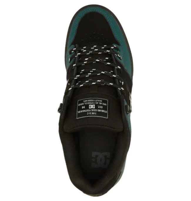 Men Winter Boots DC Men039s Pure Winterized Skate Shoes BlackGreenBlack
