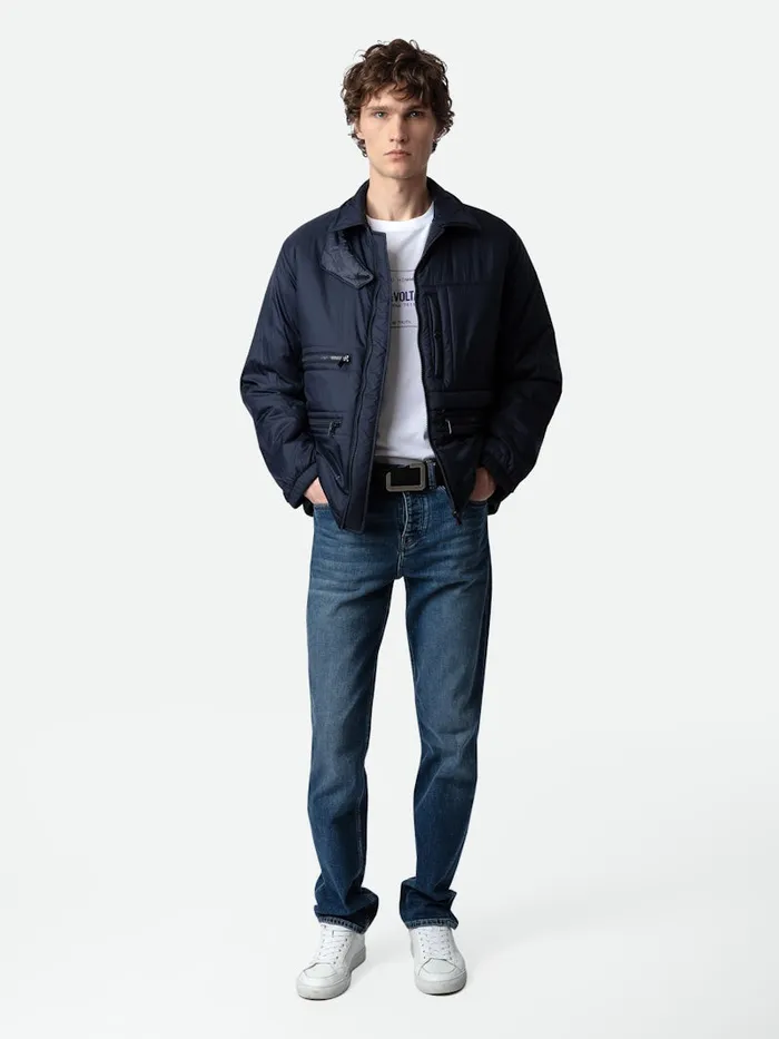 Men Zadig and Voltaire Jackets and Coats Back Jacket Encre