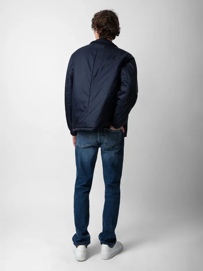 Men Zadig and Voltaire Jackets and Coats Back Jacket Encre