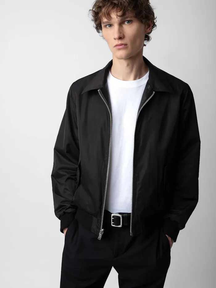 Men Zadig and Voltaire Jackets and Coats Mate Leather Jacket Black