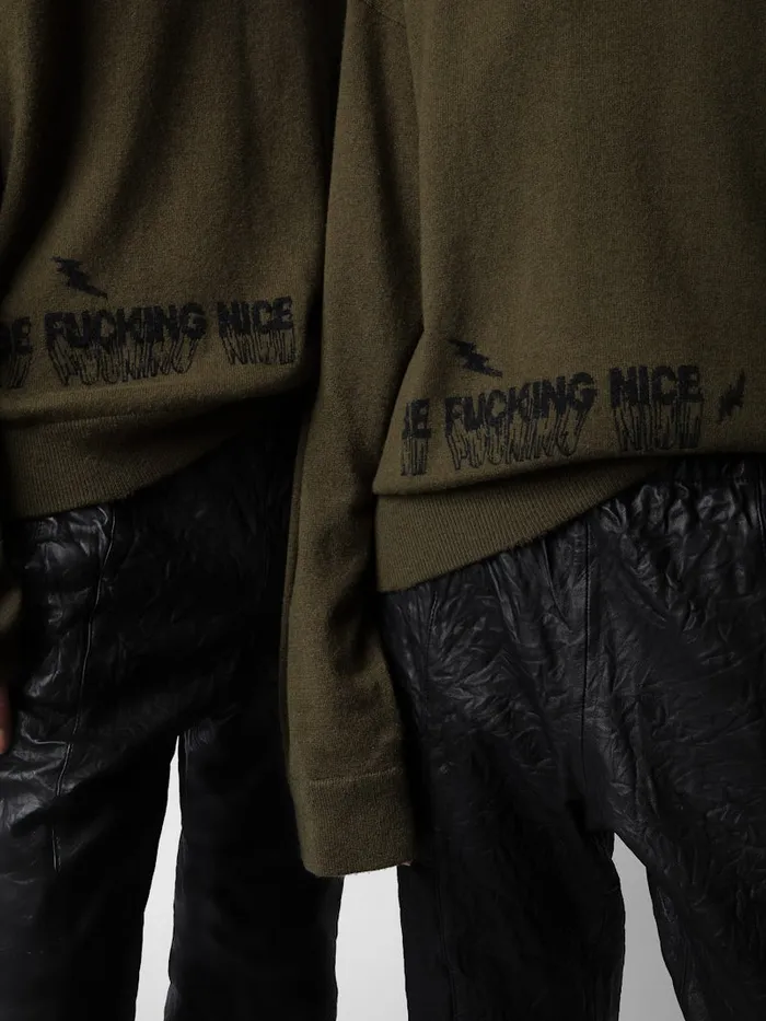 Men Zadig and Voltaire Pants and Shorts Pacha Crinkled Leather Pants Black