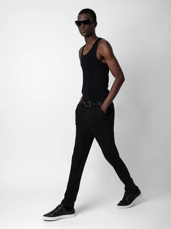 Men Zadig and Voltaire Pants and Shorts Pierce Linen Pants Black