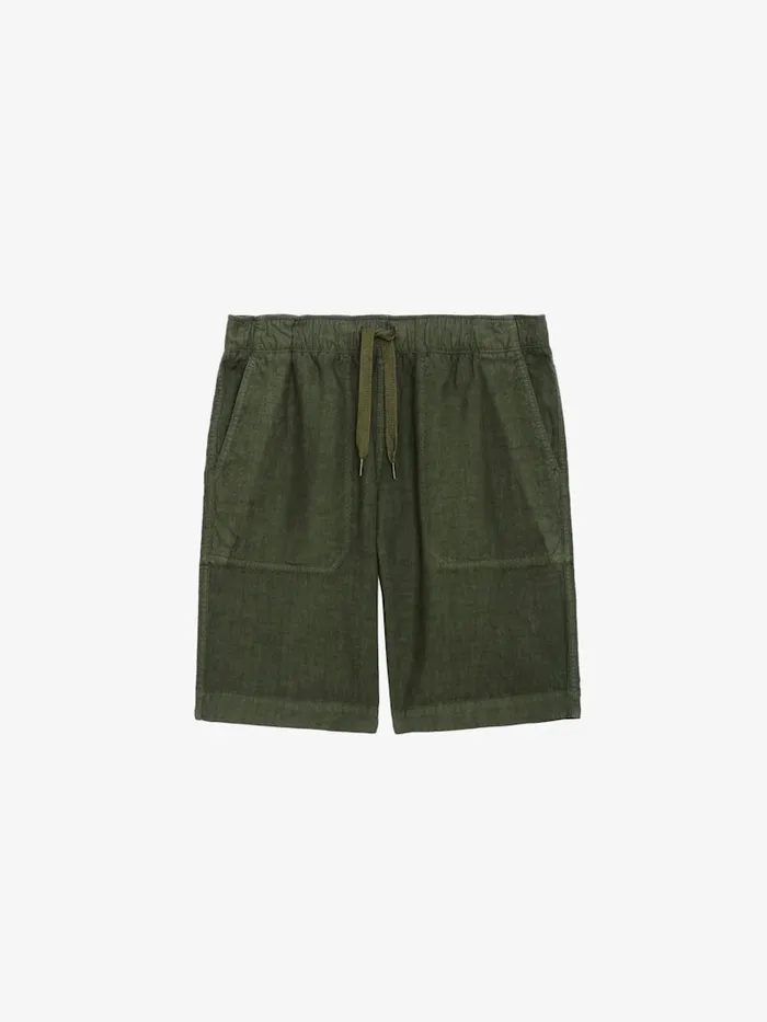 Men Zadig and Voltaire Pants and Shorts Pixel Linen Bermuda Shorts Used Kaki