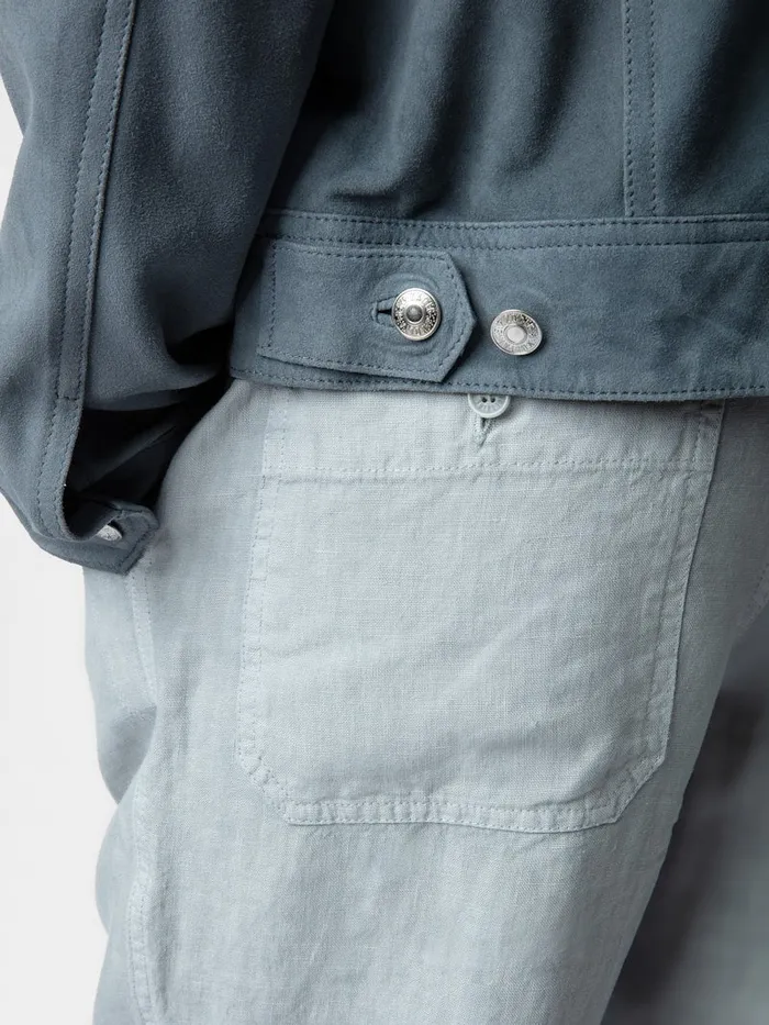 Men Zadig and Voltaire Pants and Shorts Pixel Linen Pants Ciel