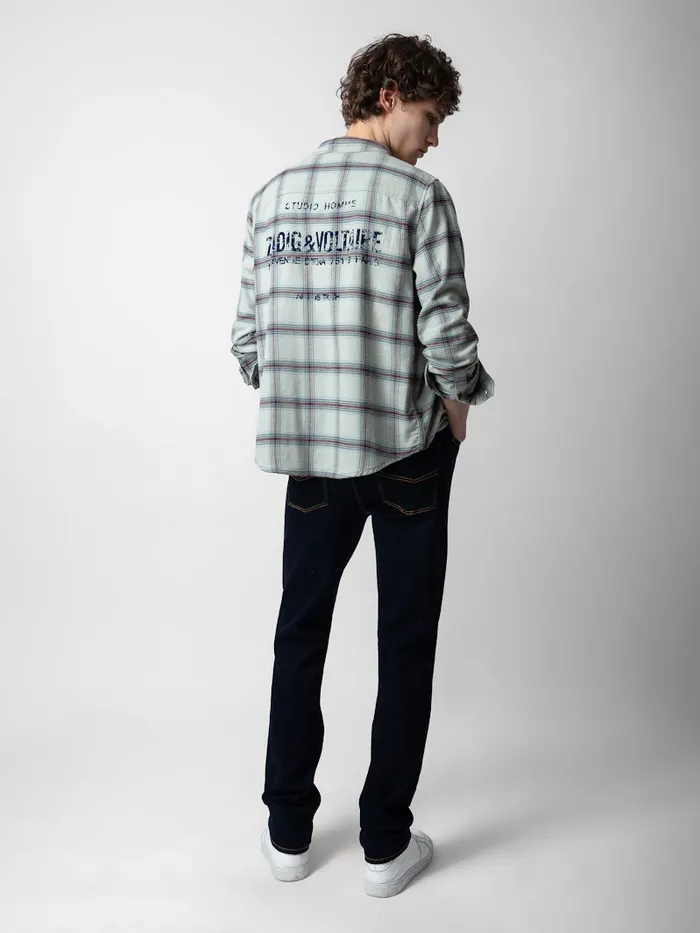 Men Zadig and Voltaire Shirts Stan Shirt Oyster