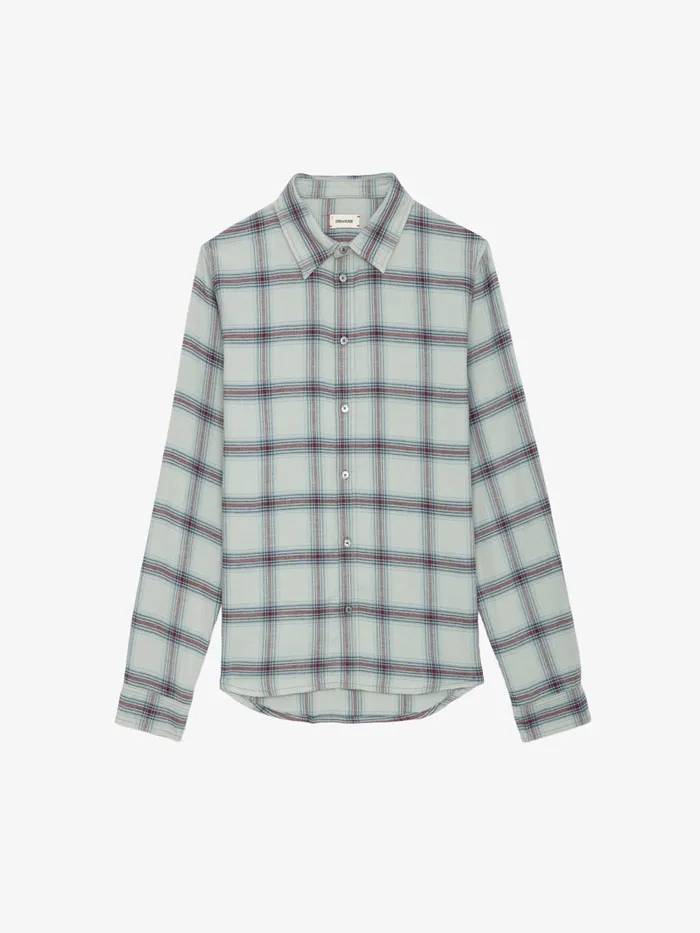 Men Zadig and Voltaire Shirts Stan Shirt Oyster