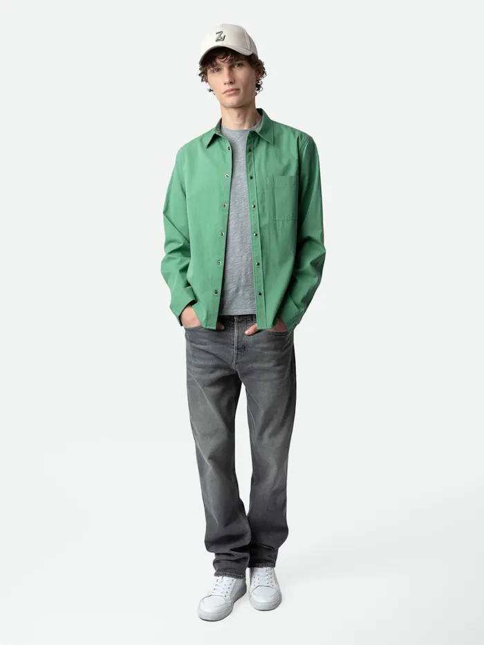 Men Zadig and Voltaire Shirts Stan Shirt Peppermint